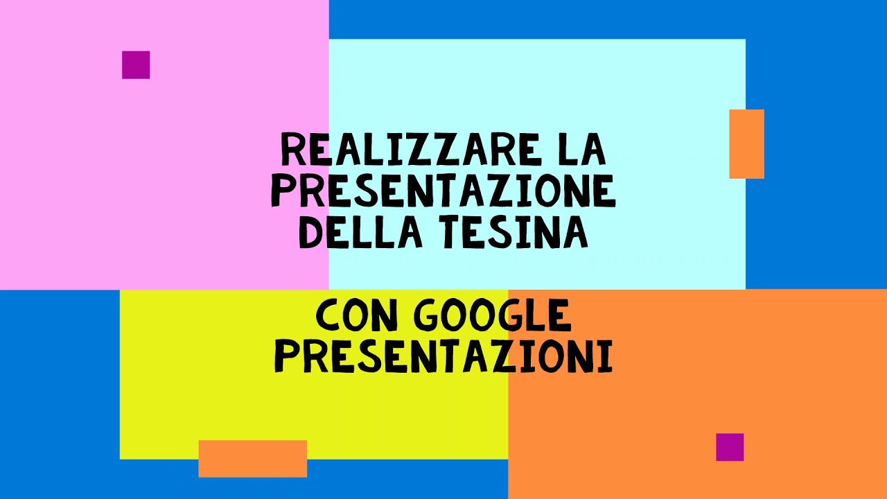 Realizzare una presentazione con Google Presentazioni