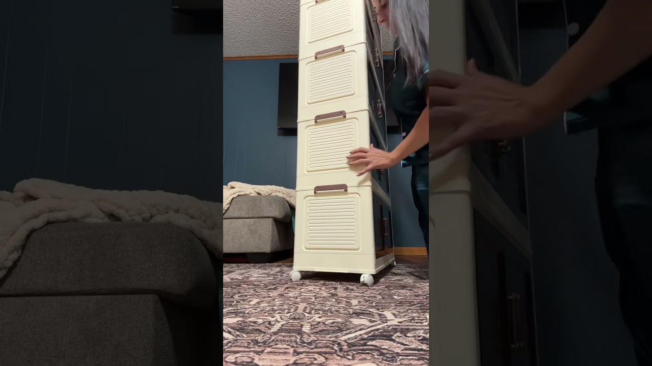 Storage made smart and stylish 🧺✨ These stackable folding bins pop open when you need them and fold