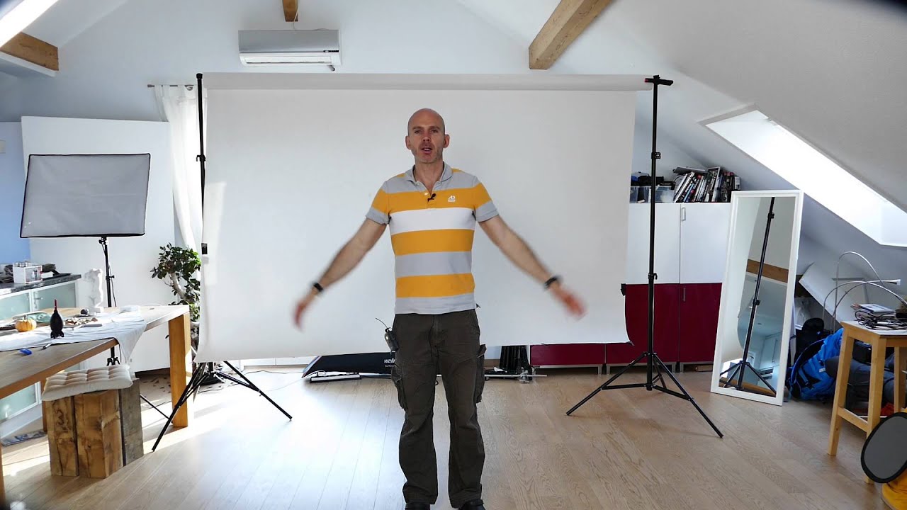 Fotografie Hintergrund System f&uuml;rs Wohnzimmer Fotostudio