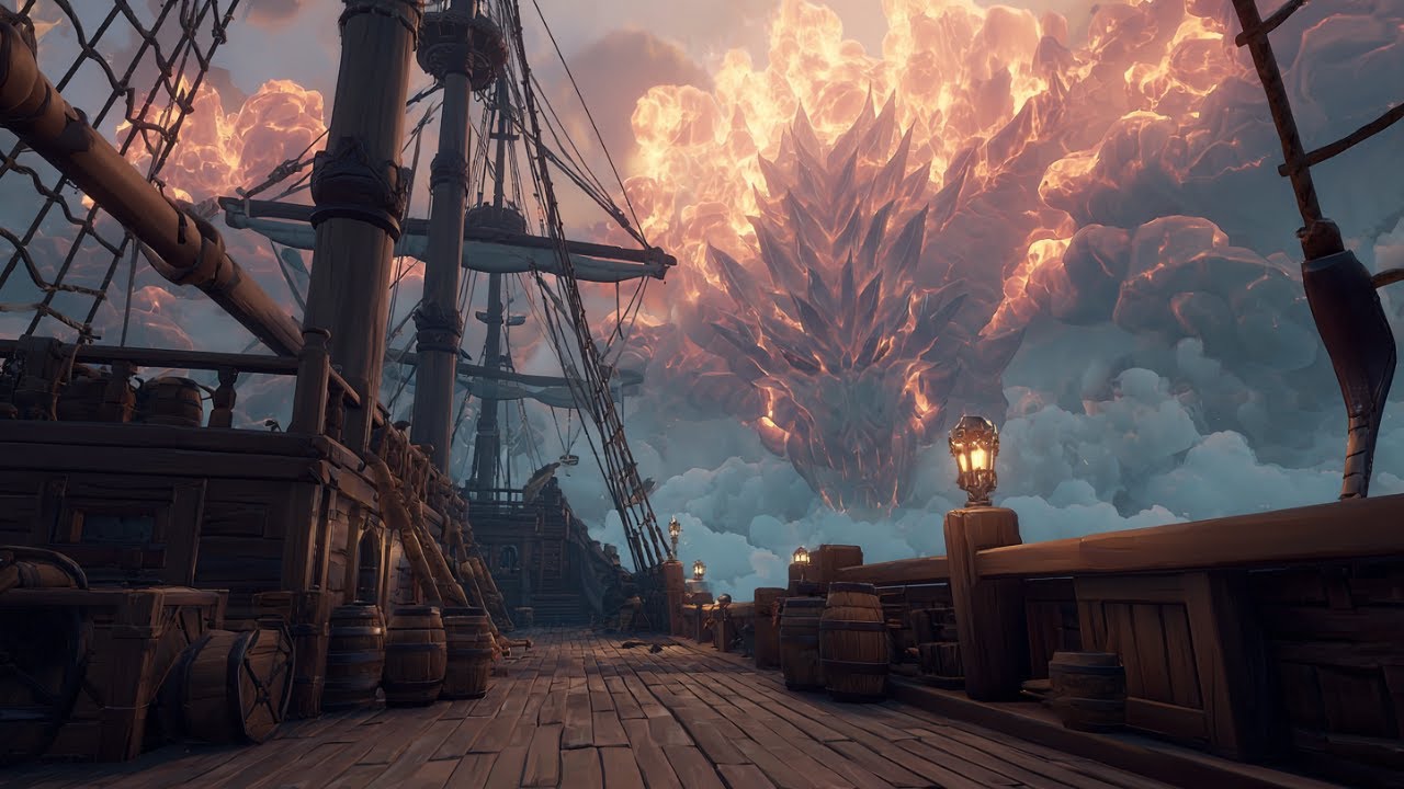 Inferno on the Horizon | Intense Fantasy Dragon Ambience & Cinematic Atmosphere