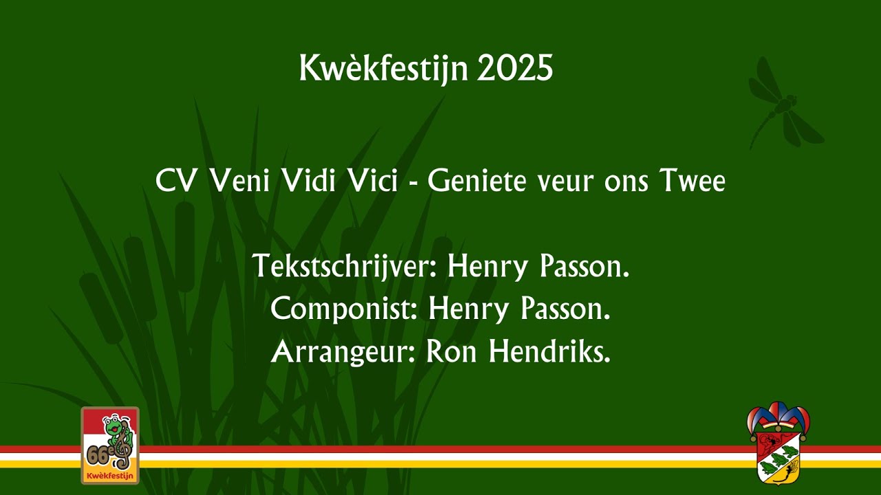 10. CV Veni Vidi Vici - Geniete veur ons Twee - 2025 - Finalist Lied