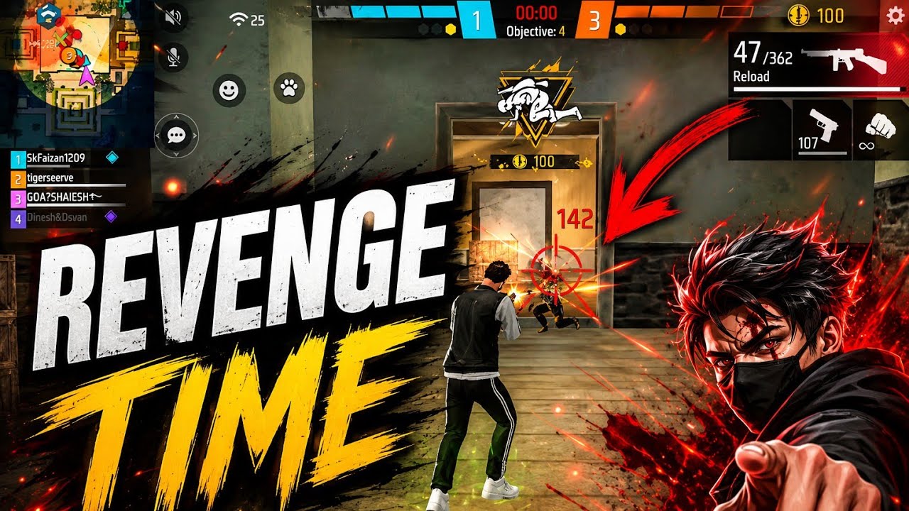 😱Revenge Time Part-1 CS Ranke Gameplay# @goashaieshyt