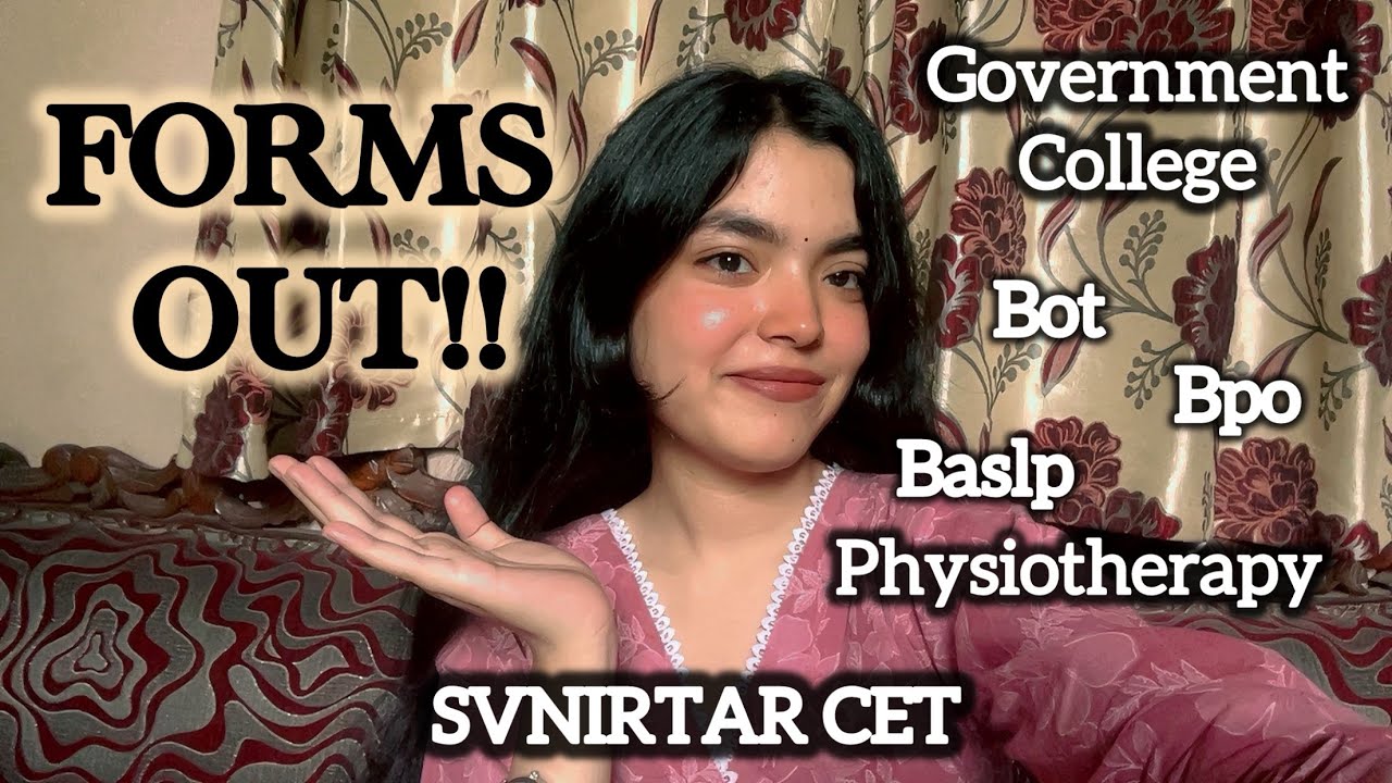 SVNIRTAR CET FORMS ARE OUT | GOVERNMENT COLLEGE | PHYSIOTHERAPY #pdunippd #svnirtar