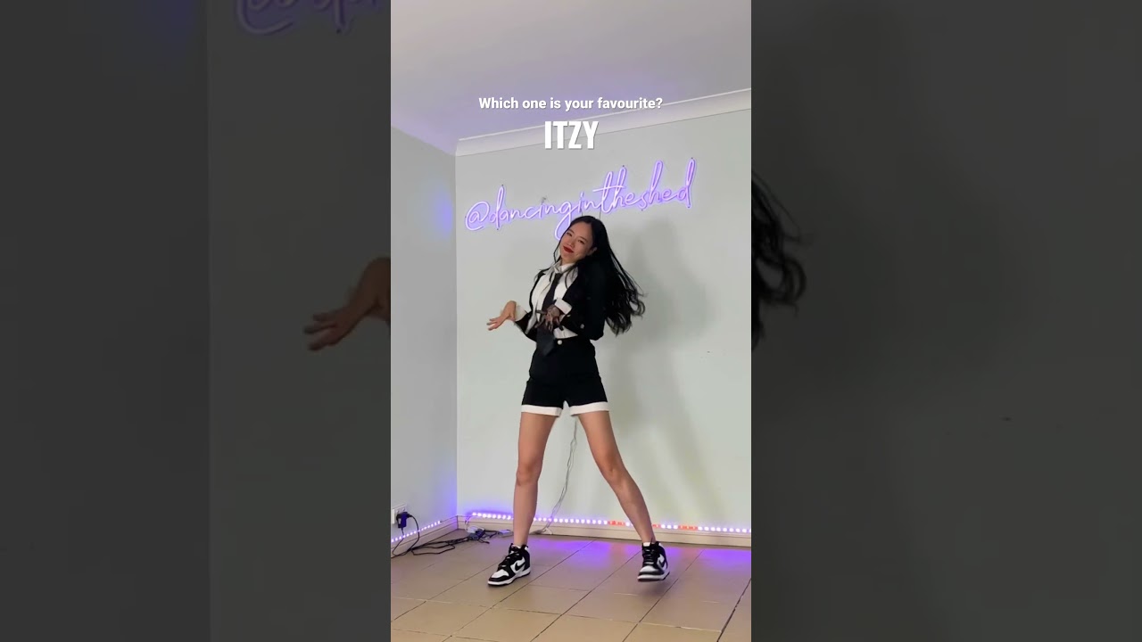 BLACKPINK x ITZY x LE SSERAFIM k-pop remix dance challenge cred @jeowoon  #kpopremix #kpopdancecover
