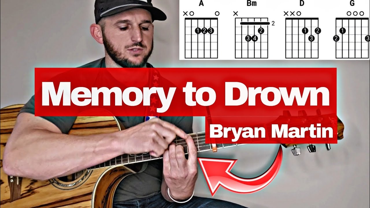 How to play Memory to Drown | Bryan Martin | Beginner Guitar Tutorial | Beginner Guitar Lesson