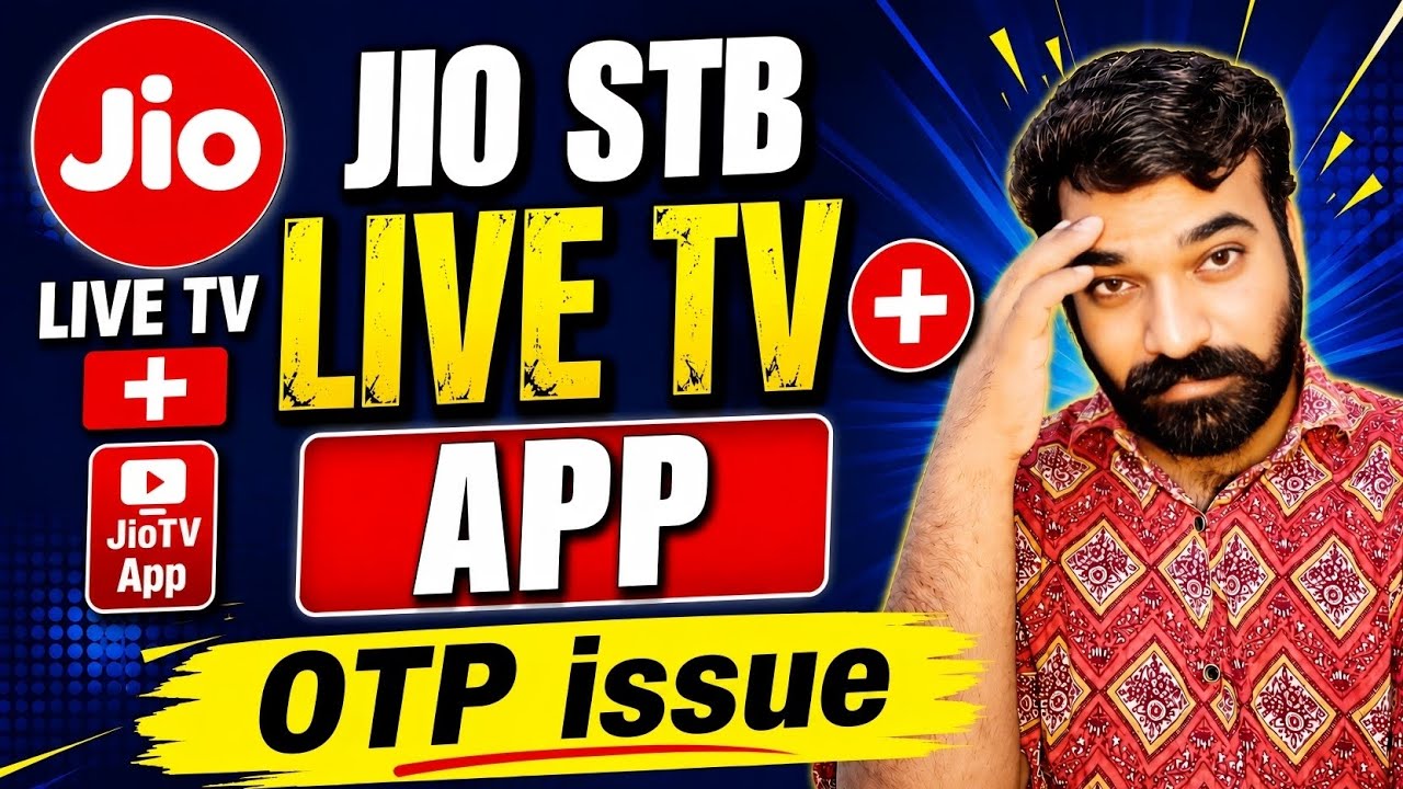 JIO STB New LIVE TV+ App OTP Login Issue😭😭 || Live TV + Login Karna Seekhoo🤟🤟