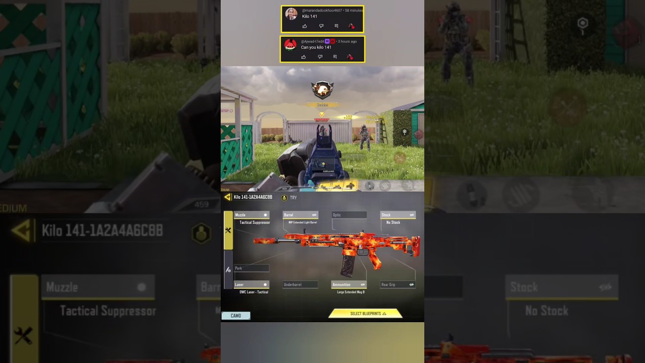 Aggressive Kilo 141 Build (Kilo 141-1A2A4A6C8B) - Season 6 COD Mobile 2025