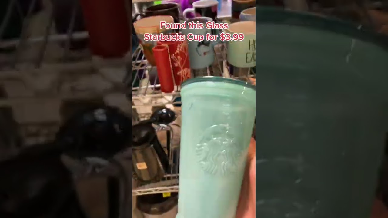 Glass Starbucks Cup Find at Goodwill #shorts