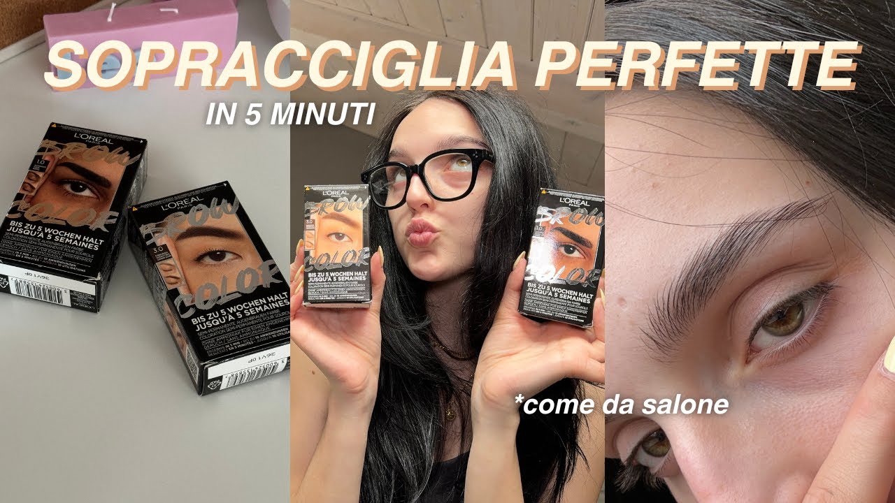 SOPRACCIGLIA PERFETTE IN 5 MINUTI? 🕑 Proviamo il Brow Color e il Brow Lamination di L'Oréal Paris