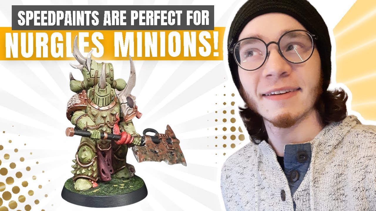 Death Guard Plague Marine | Miniature Painting POV | The Army Painter Speedpaint 2.0