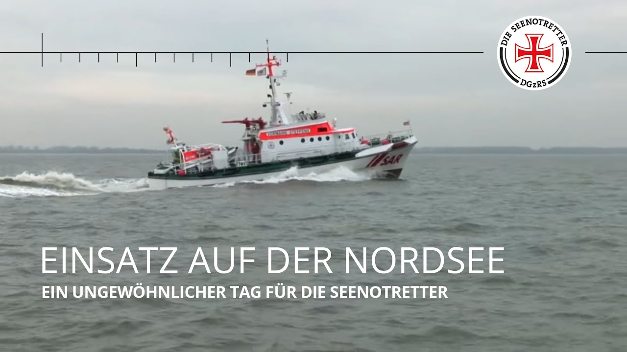 Ein ungewöhnlicher Einsatztag für die Seenotretter auf der Nordsee