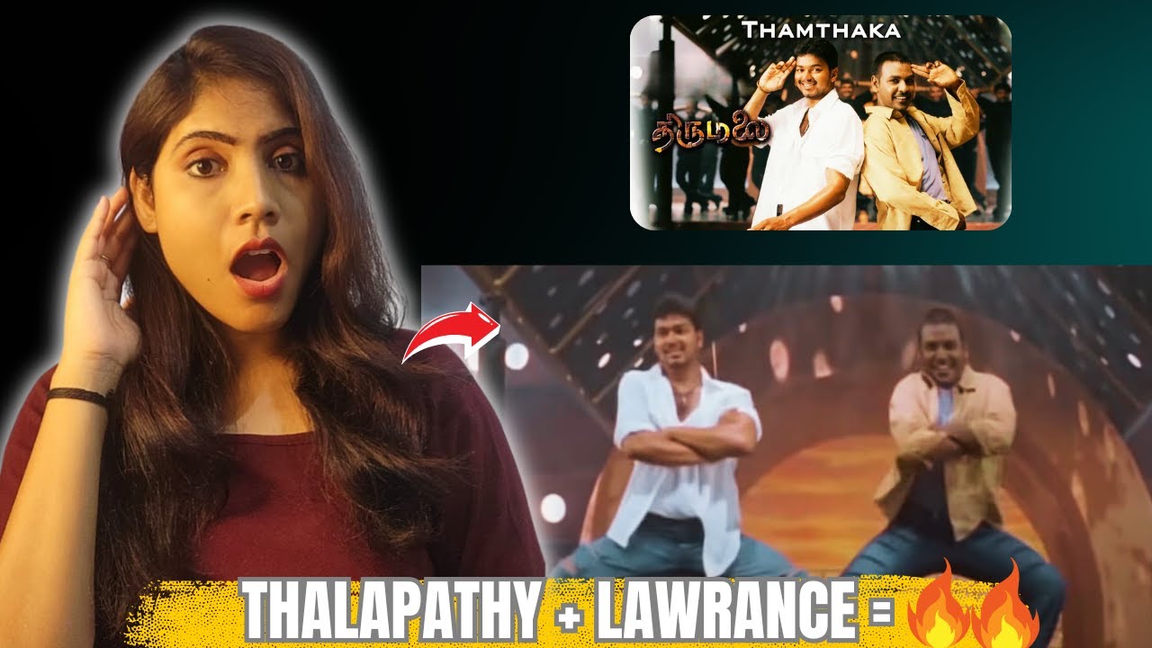 ThamThaka Song REACTION! | Thirumalai | Vijay | Jyothika | Vidyasagar | Vivek | Raghuvaran