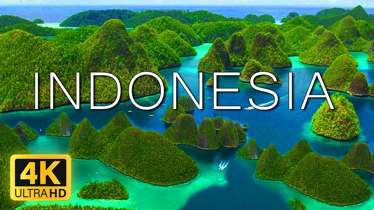 TRAVEL AROUND INDONESIA (4K UHD) - Relaxing Music With Amazing Beautiful Nature (4K Video Ultra HD)
