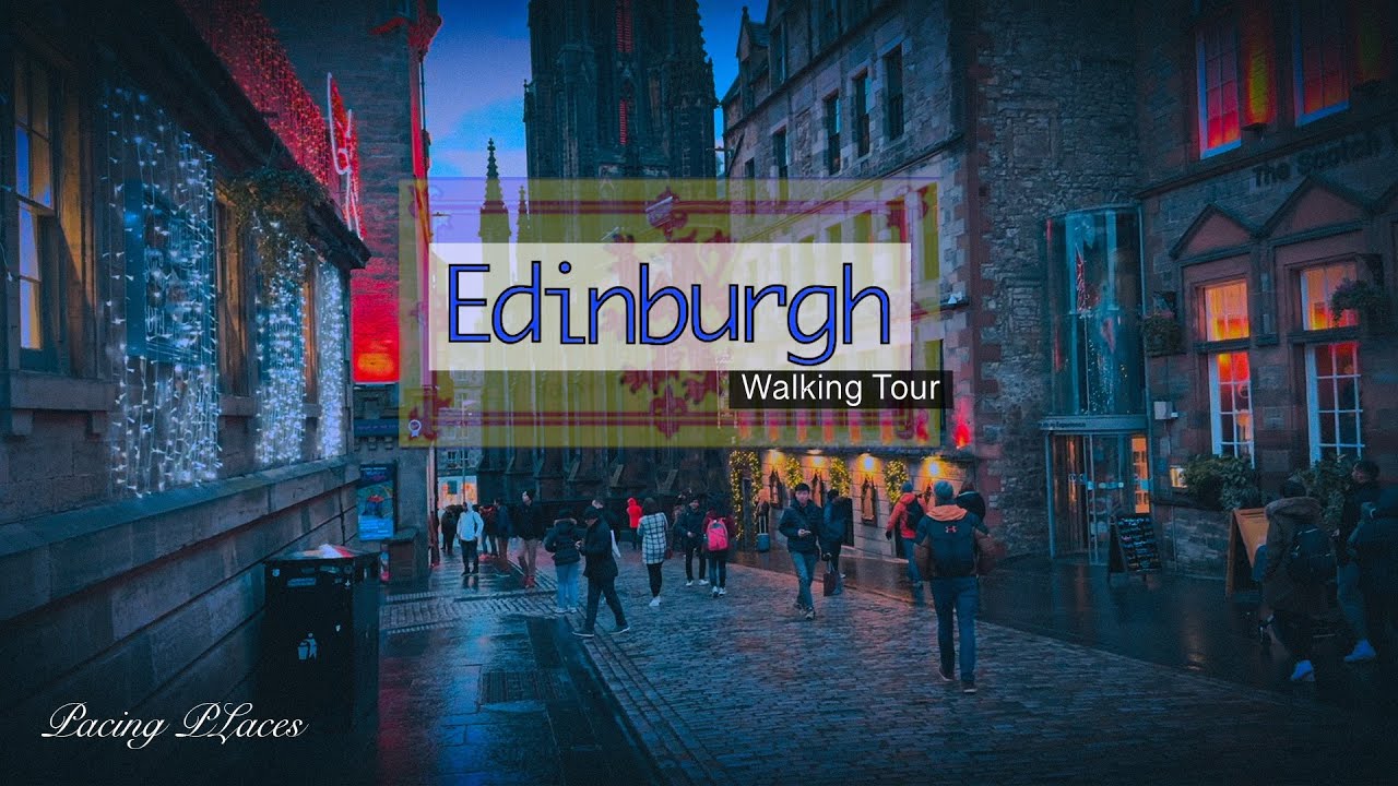 Edinburgh’s Old town November 2023 | Royal Mile Day to Night Winter Walk | 4K HDR