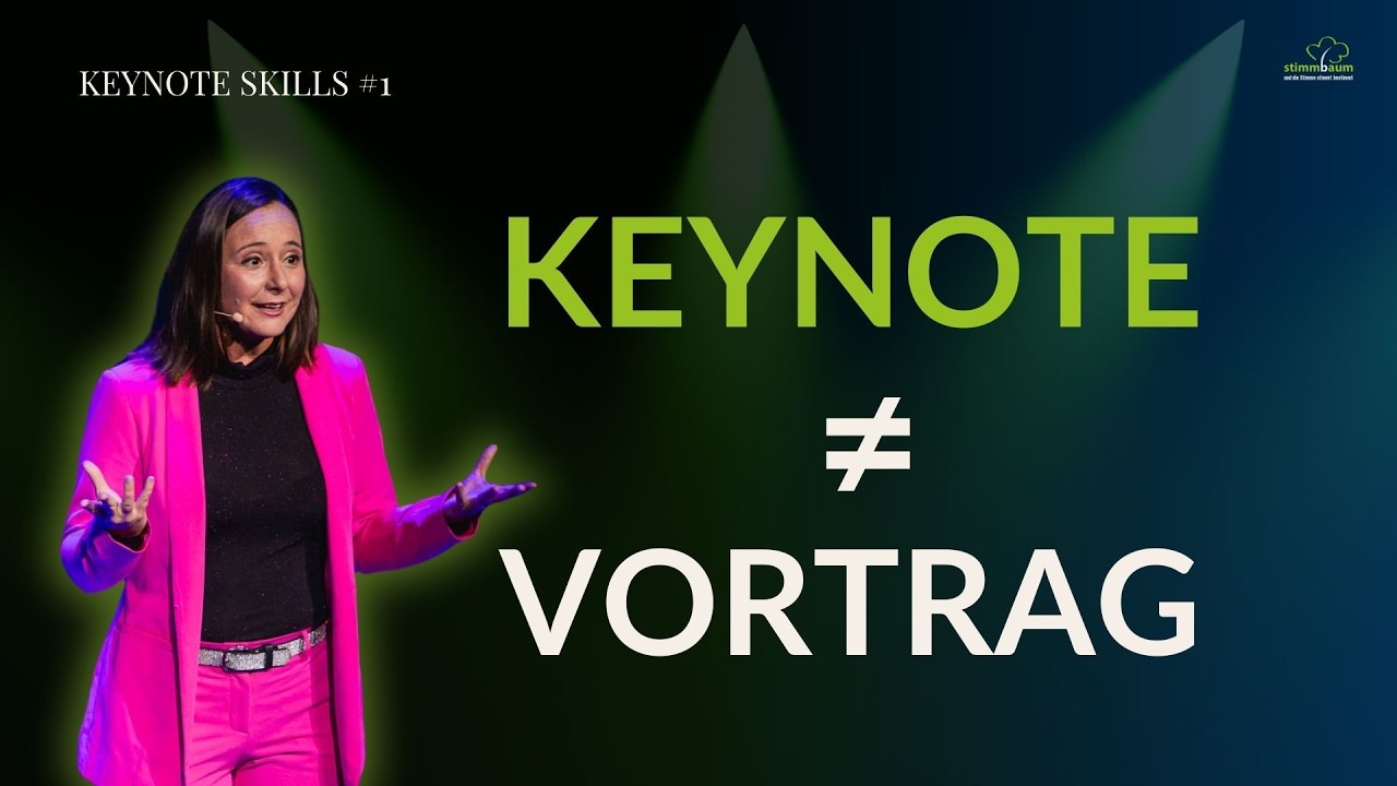 Keynotespeaker werden – der Unterschied zwischen Vortrag und Keynote