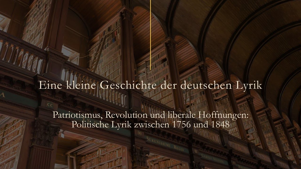 Eine kleine Geschichte der deutschen Lyrik (5): Politische Lyrik zwischen 1756 und 1848