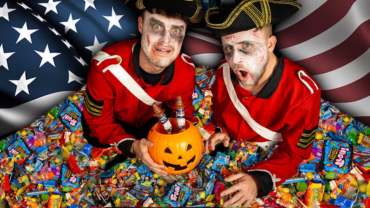 Brits try EVERY American Halloween Candy!!