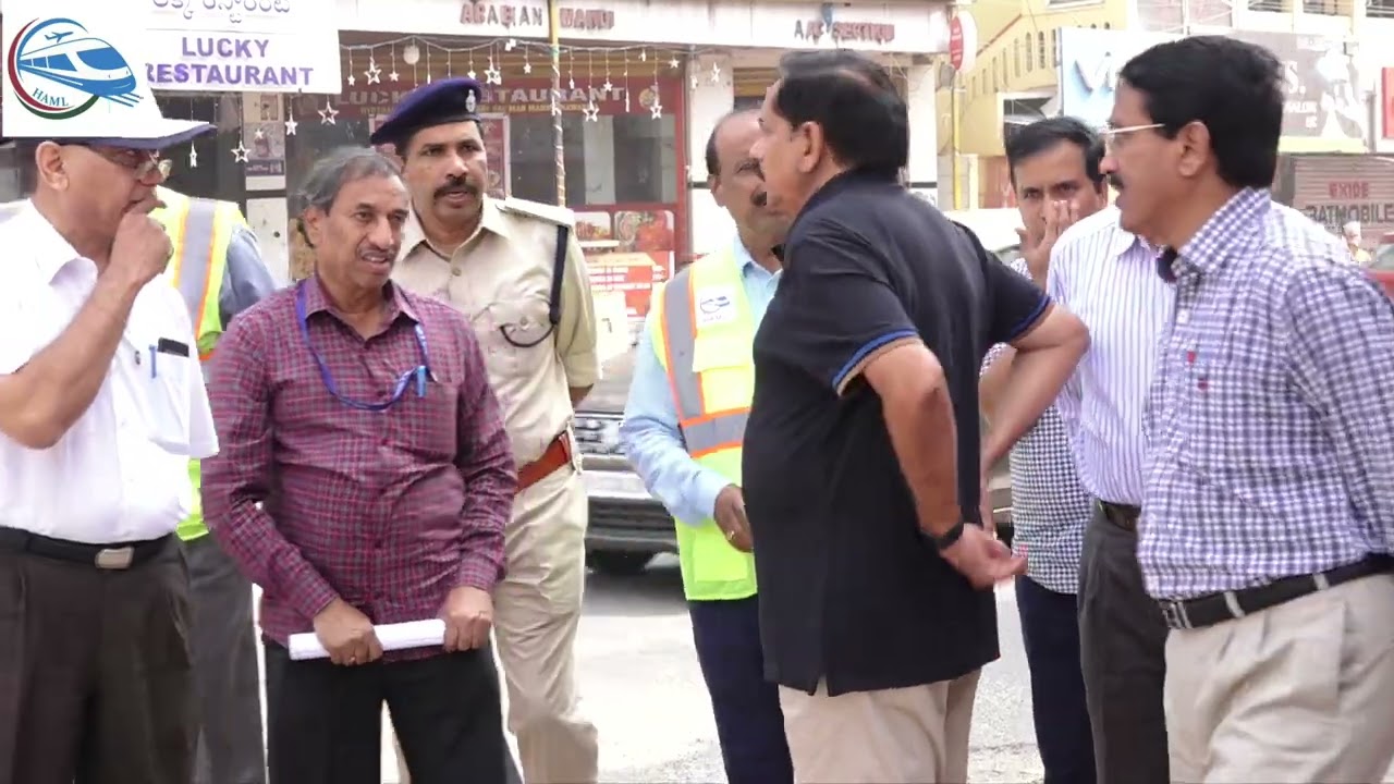 HAML MD Mr. NVS Reddy inspects Medchal & Shamirpet Metro Rail corridors