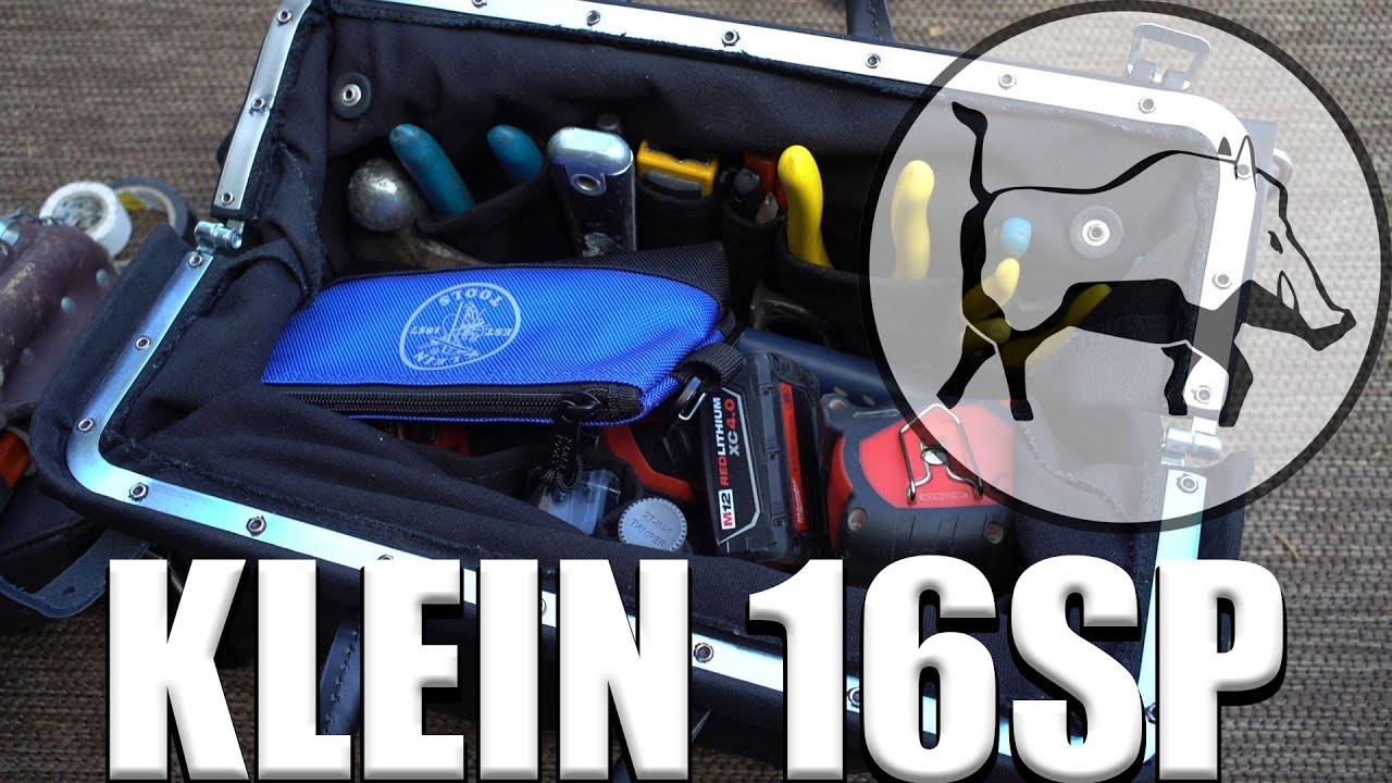 Холщовая сумка для инструментов Klein 5102 16SP. Первый взгляд! Набита инструментами!