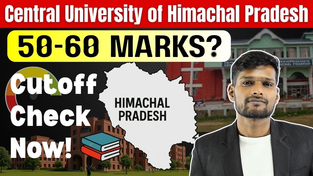 Central University of Himachal Pradesh All Courses Cutoff 🔥CUET UG 2025 | Min Marks for Admission!