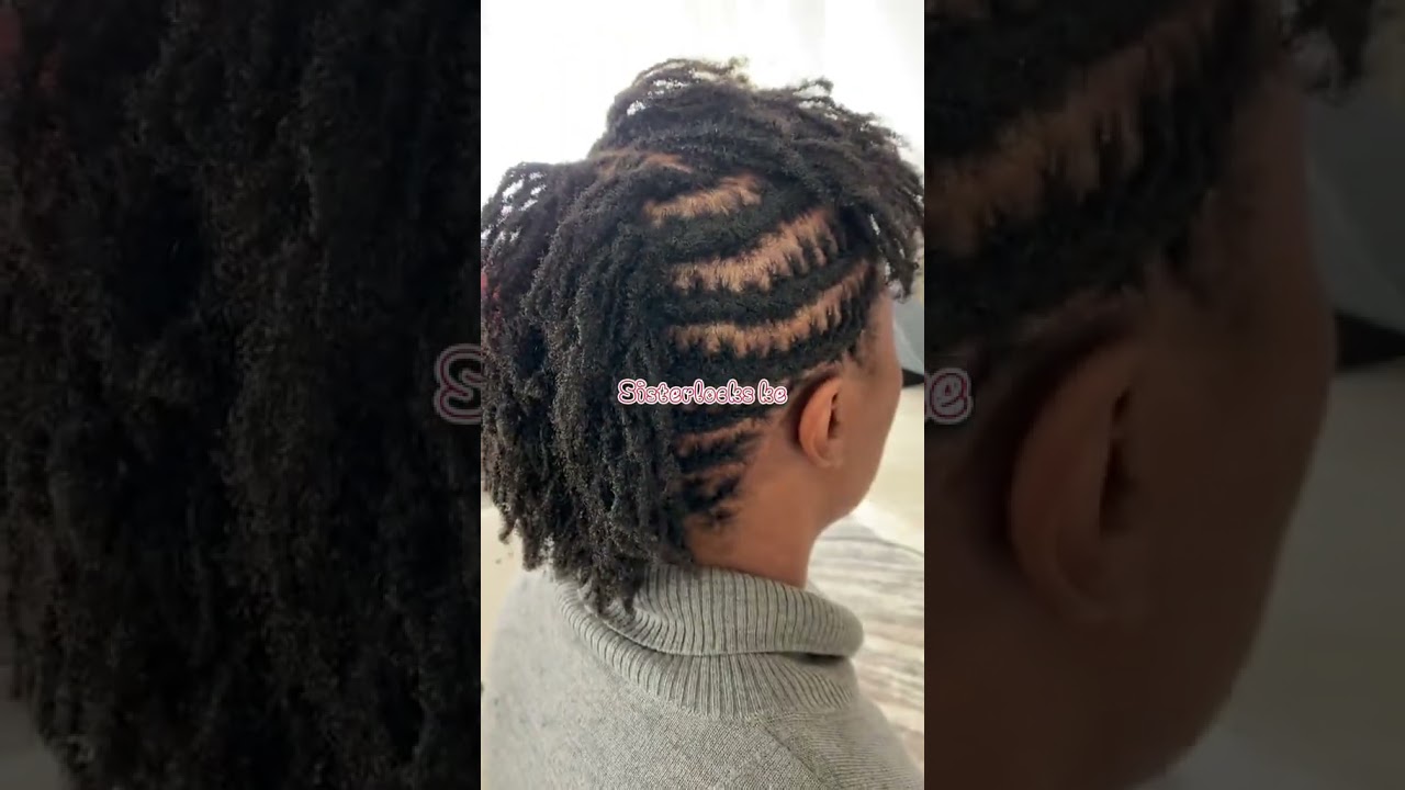 How to style short sisterlocks.#sisterlockstyles #sisterlocksjourney