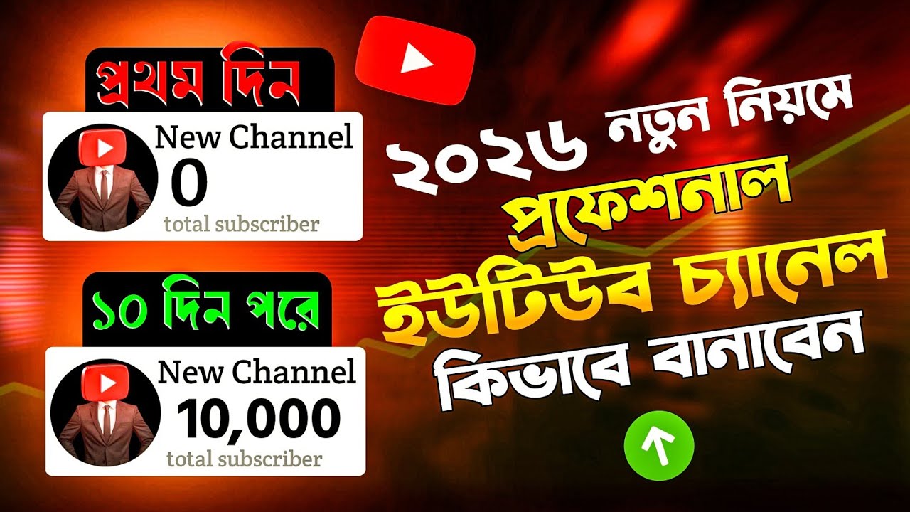 কিভাবে ইউটিউব চ্যানেল খুলবেন ?⚡How To Create Youtube Channel in 2026