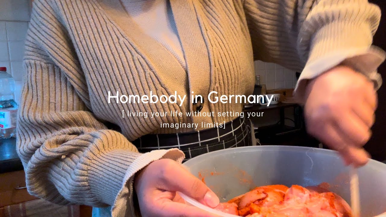 Homebody in Germany | Meal Prep with Me to Lose Weight | Grilled Chicken Salad&Baked Salmon + Rice