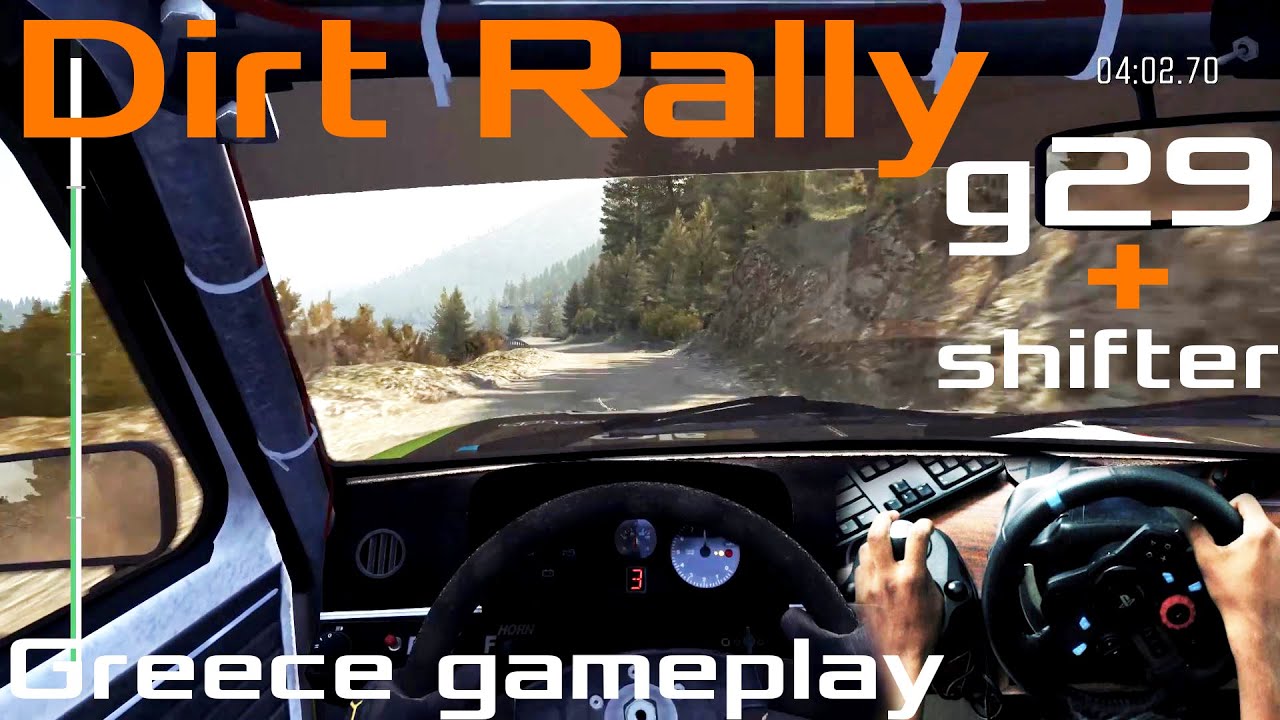 Dirt Rally Greece gameplay (Logitech g29 + shifter) [1080p 60fps]