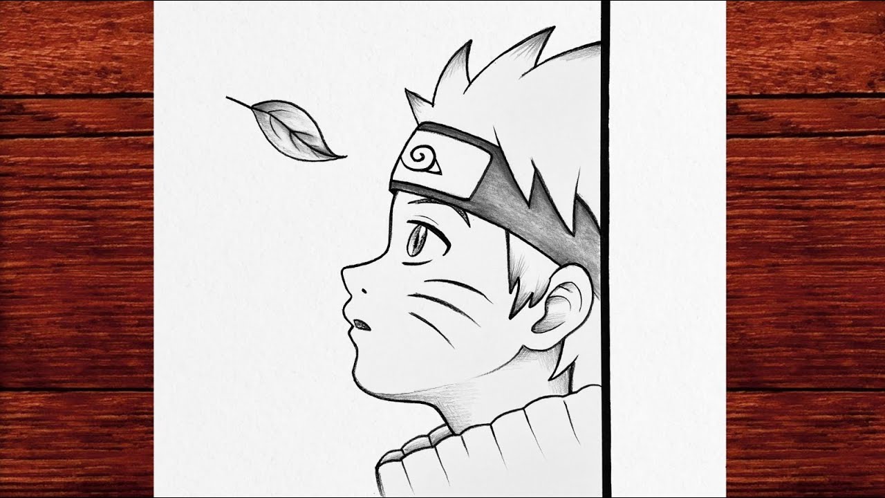 Draw Naruto Face Side View | Simple Anime Pencil Tutorial for Beginners