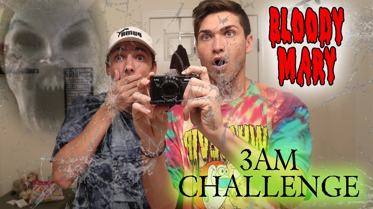 BLOODY MARY IN THE MIRROR CHALLENGE // PARANORMAL ACTIVITY CAUGHT ON CAMERA ! ( 3AM CHALLENGE )