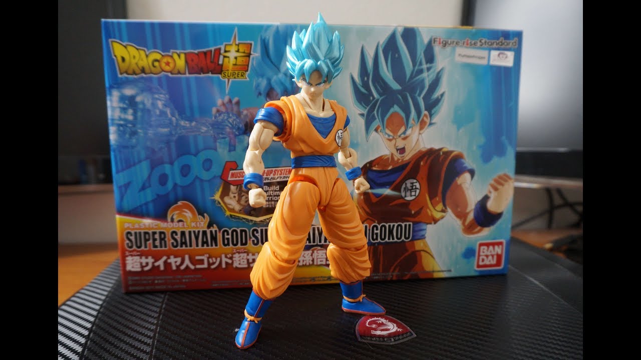 Распаковка: Фигурка Bandai Figure Rise Супер Сайян Бог Супер Сайян Сон Гоку