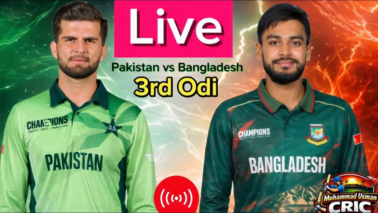 PAK vs BAN 3rd ODI LIVE 🔴 Series Decider Target 291 for Pak win