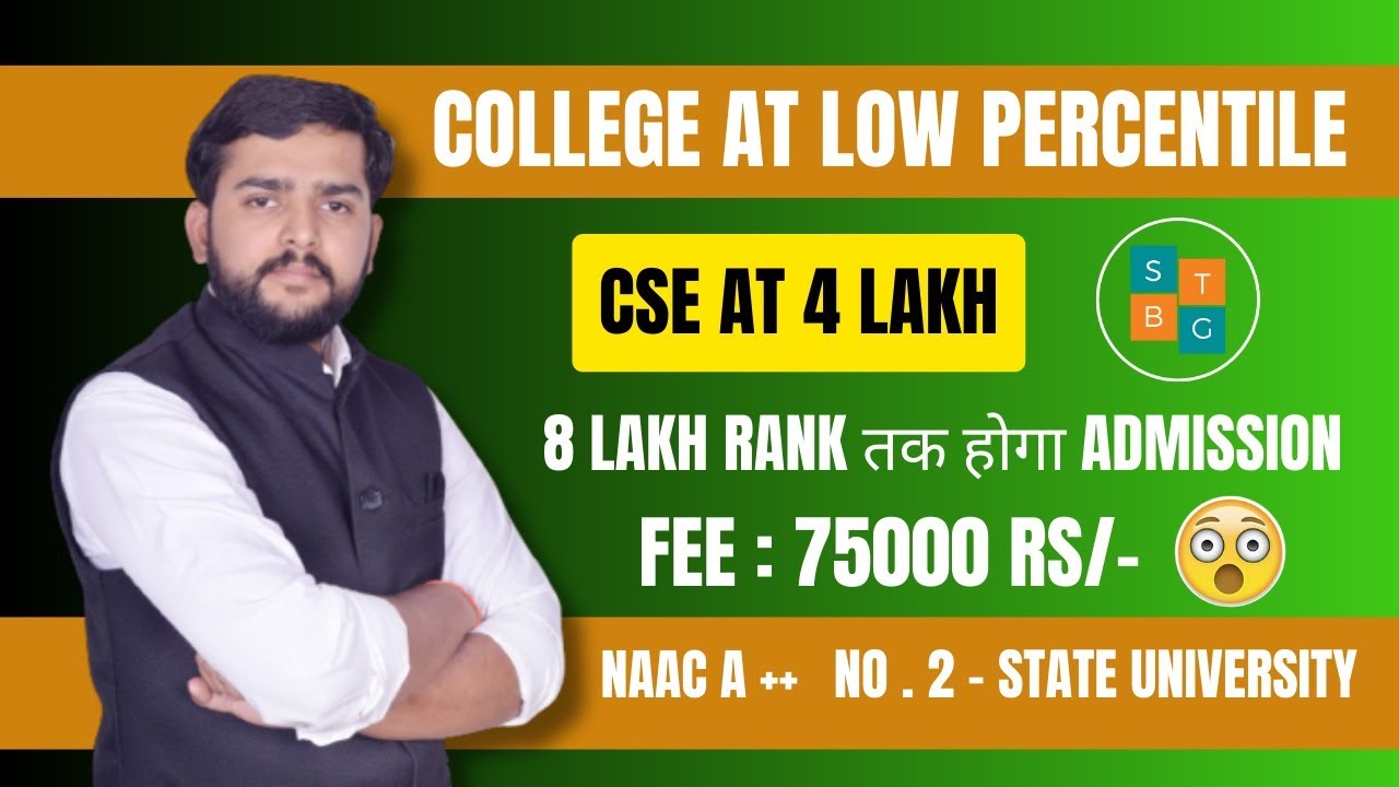 College Admission at Low Percentile | MJPRU Urgent Update | MJPRU BTech Admission Process 2023