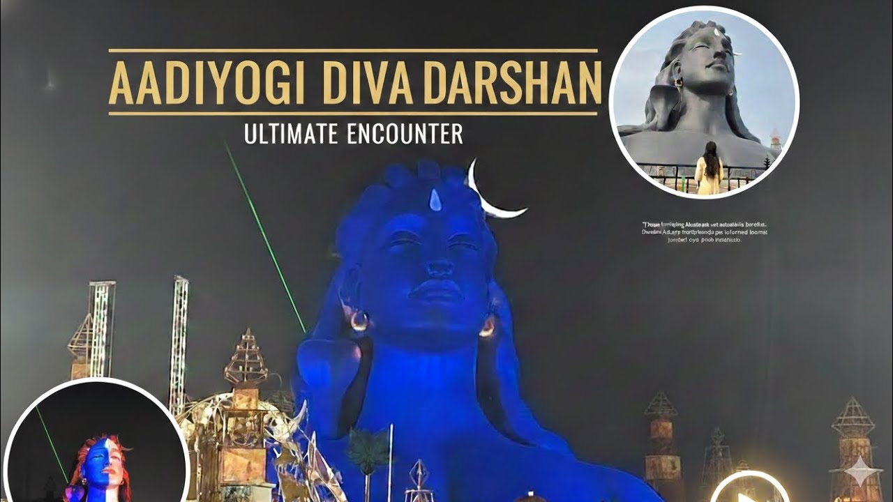 Under the divine gaze of Adiyogi 🕉️✨A night where light met consciousness.@ eesha foundation,TN