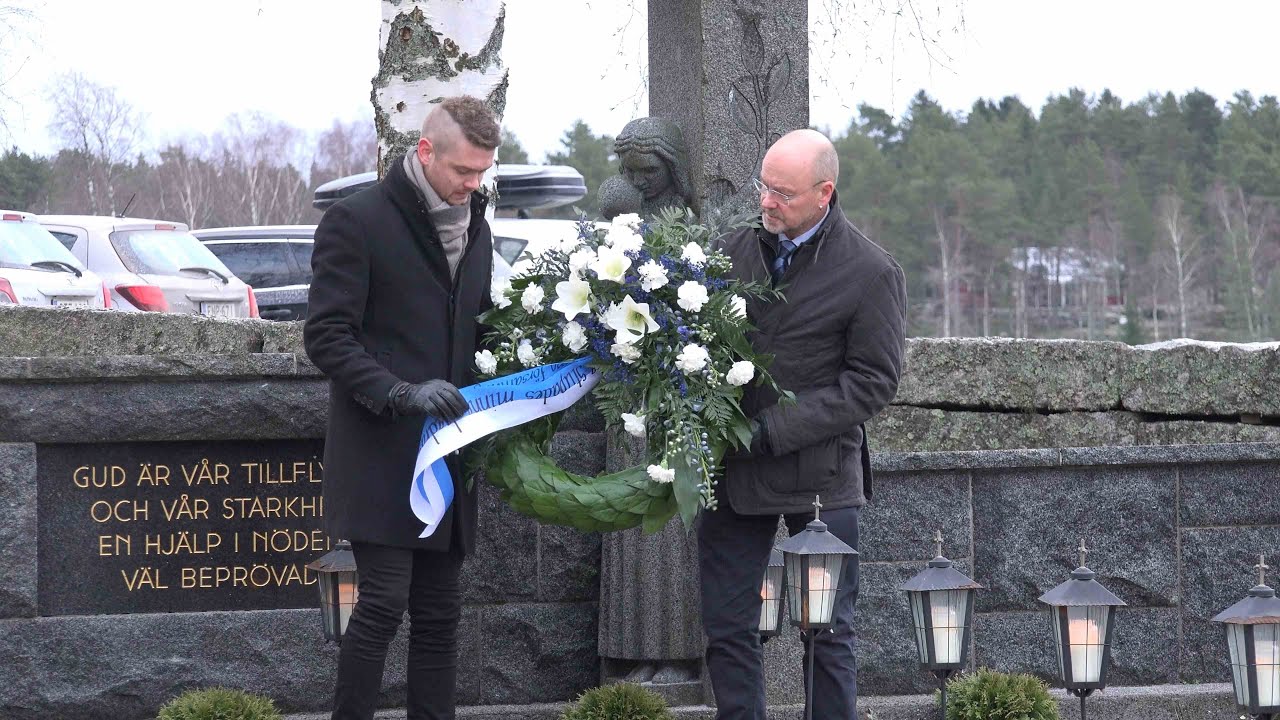 Uppvaktning vid krigargravarna 6.12.2024