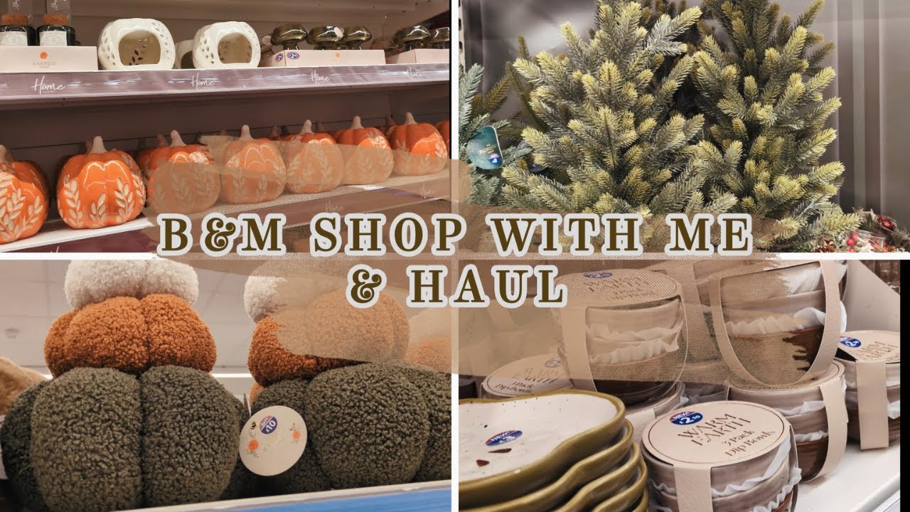 B&M МАГАЗИНЫ СО МНОЙ И ДОСТАВКА | Дом, осень, Хэллоуин и Рождество!