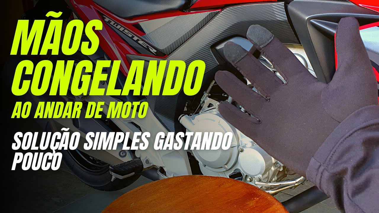 MÃOS CONGELANDO AO ANDAR DE MOTO