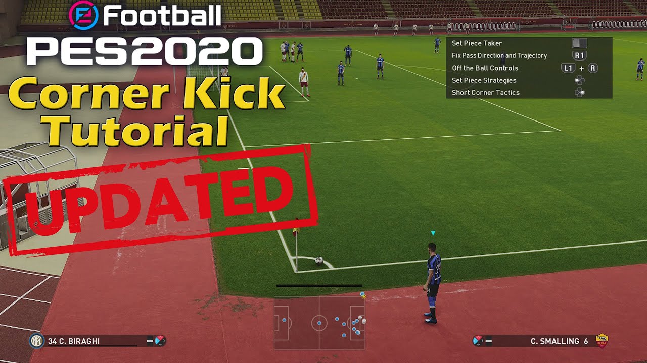 eFootball PES 2020 Updated Corner Kick Tutorial/Trick