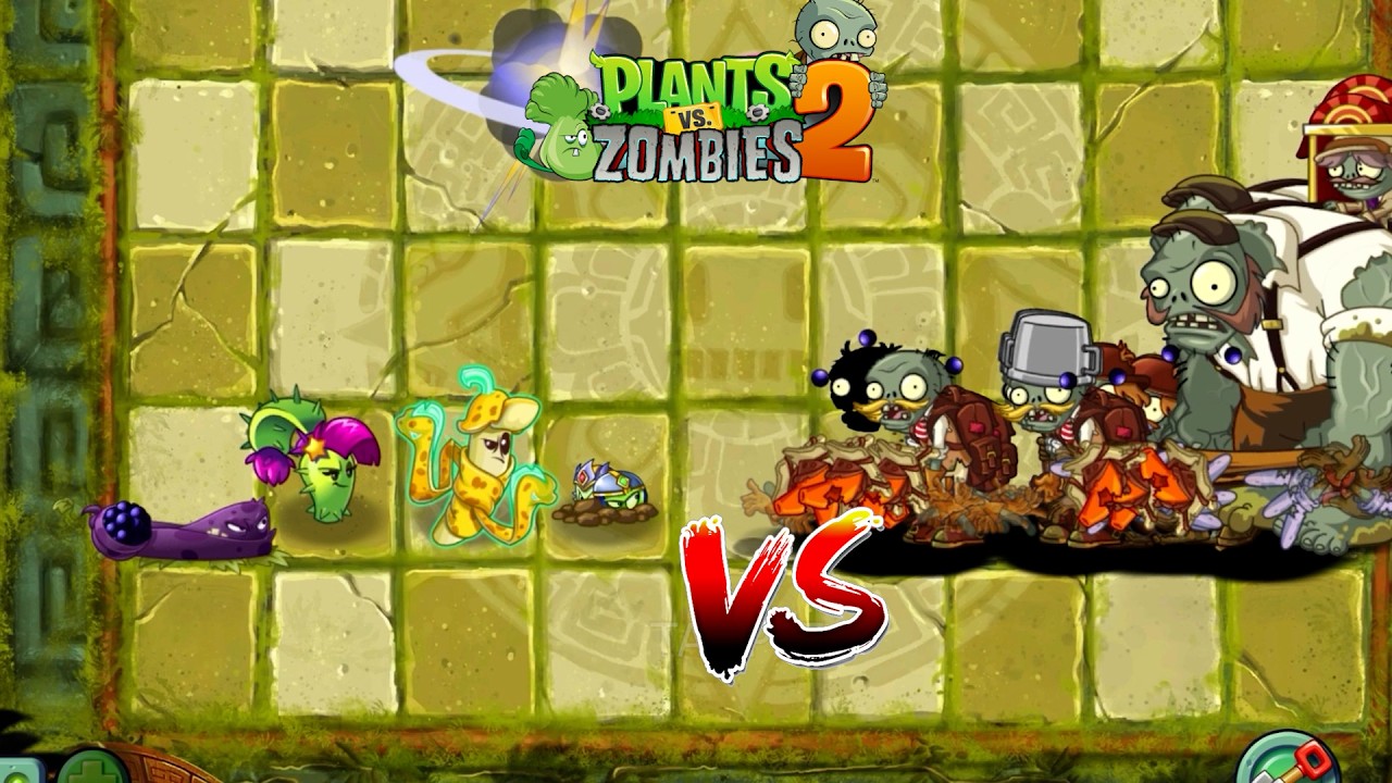 PvZ 2 - Team Four Plants  VS 100 Zombies -  p12 - Who will win ? #pvzgameplay #plants #zombie #pvz2