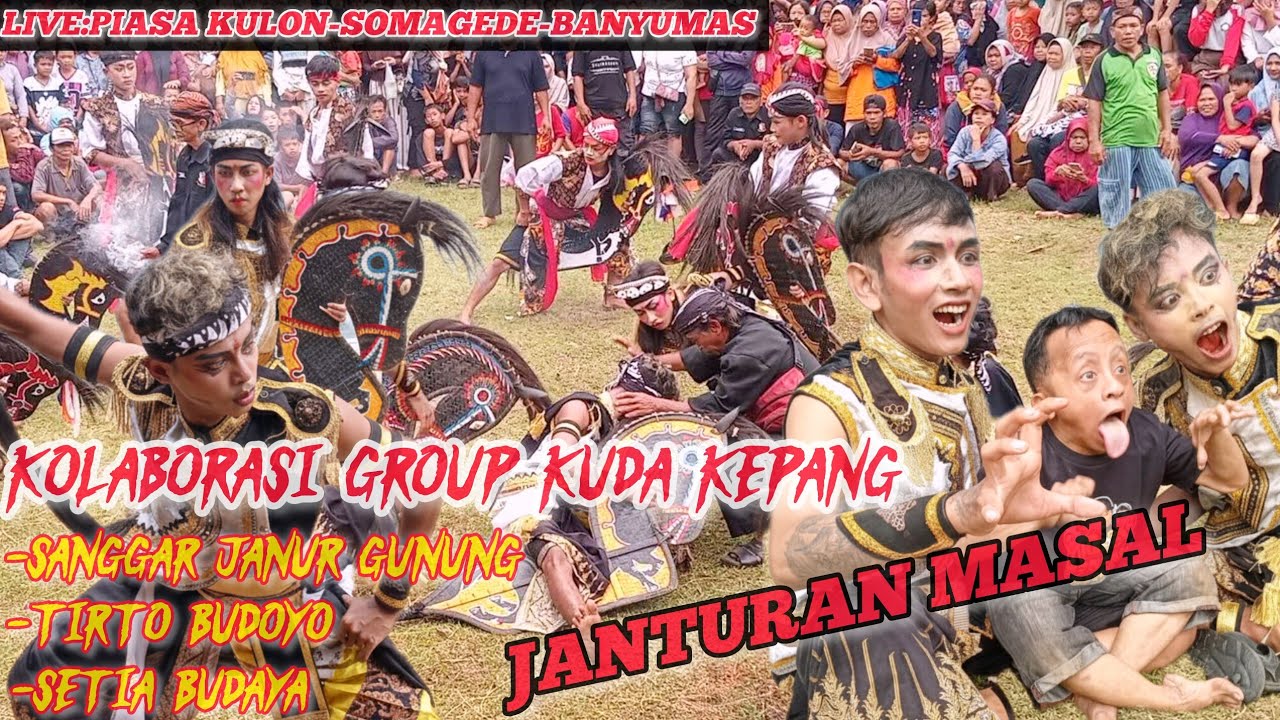 Janturan kolaborasi tiga group ebeg banyumasan-embung piasa kulon-somagede-banyumas