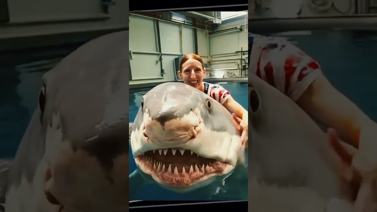 Cette femme jouait avec ce requin tous les jours&nbsp;#histoirevraie #requin #veterinaire #police