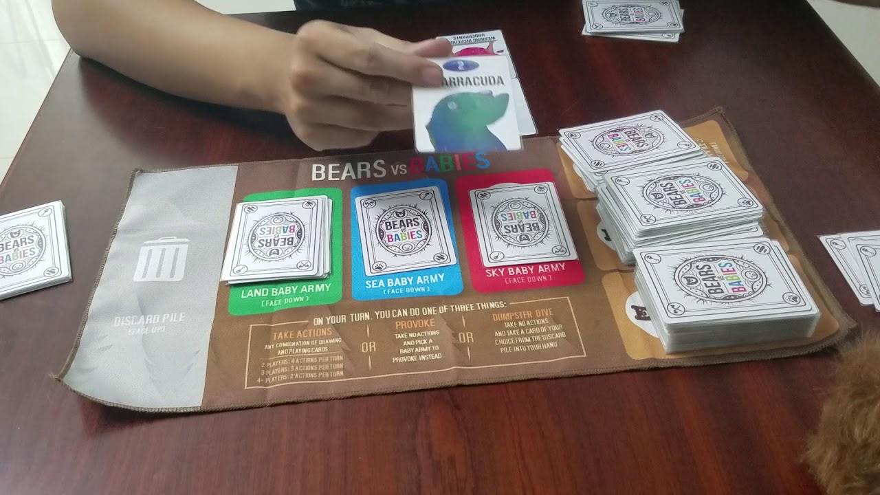 Hướng dẫn chơi Bears vs. Babies - Đầu Gấu Đại Chiến Em Bé - BoardGames Đà Nẵng