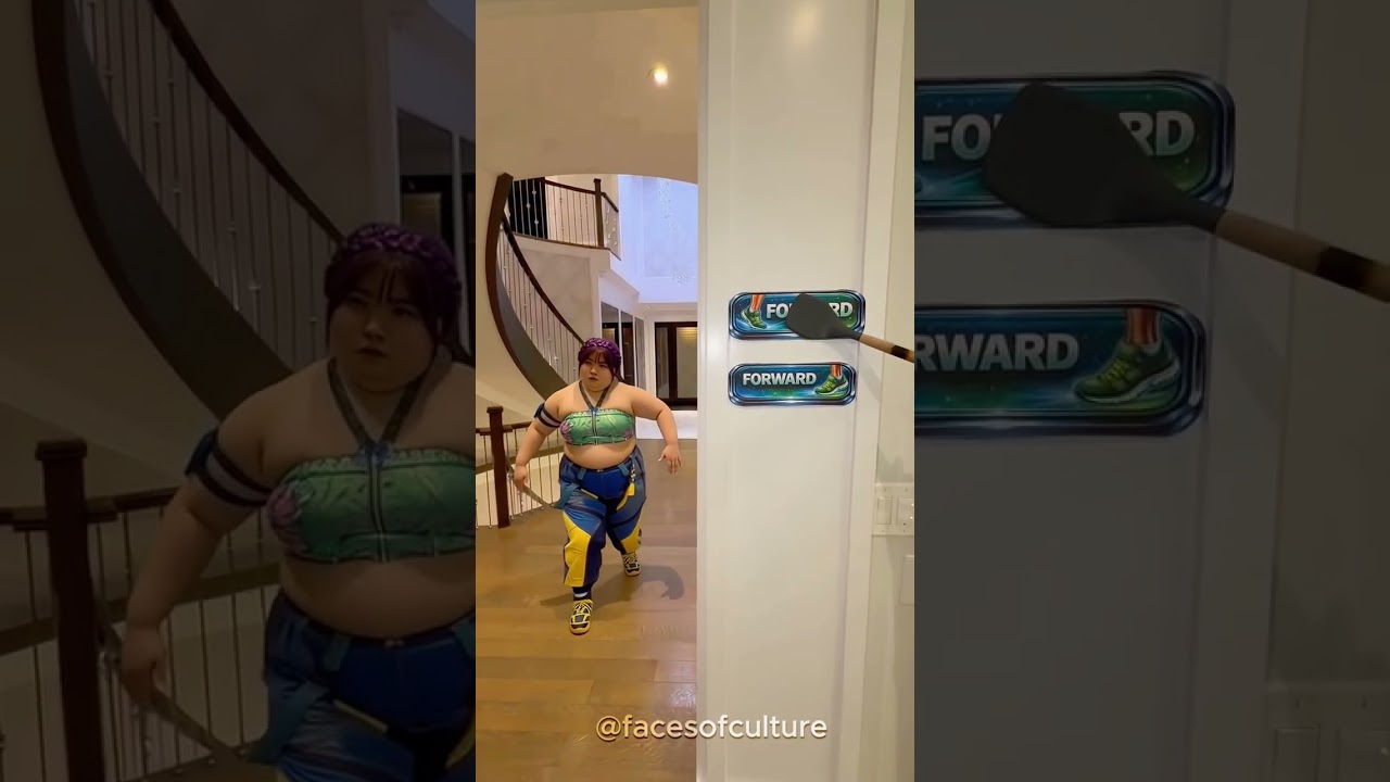 Fat Zoey Does the Robot Trend 😮