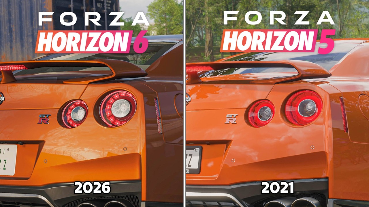 Forza Horizon 6 vs Forza Horizon 5 - Comparaison des D&eacute;tails et de la Physique