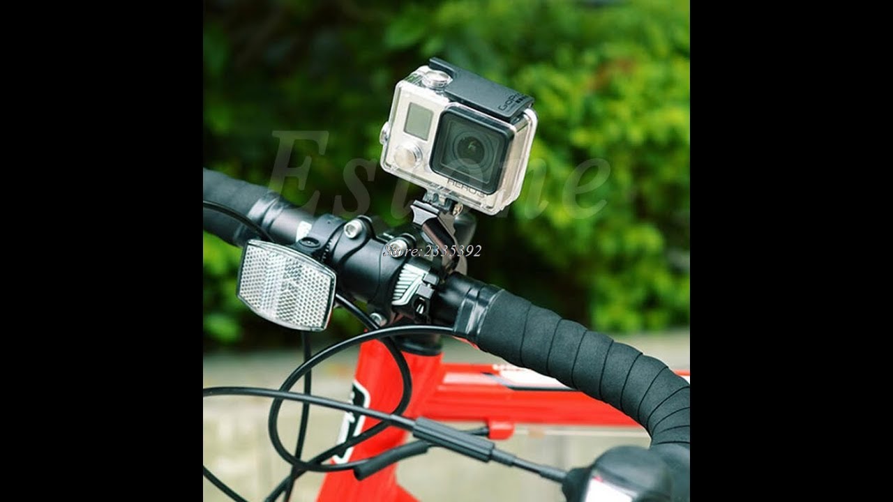 Como fazer suporte para colocar a c&acirc;mera de v&iacute;deo INOVA 4K ULTRA no Guidon da bicicleta