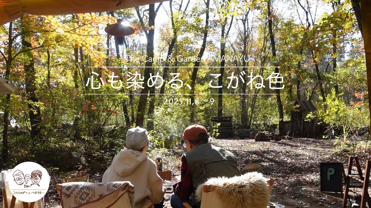 【シニア夫婦キャンプ】心も染める、こがね色｜The Camp & Garden AMANAYU
