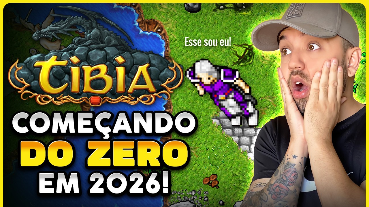 TIBIA do ZERO em 2026: Será que vale a pena APRENDER JOGAR?