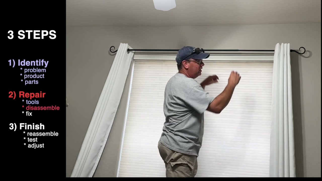 Hunter Douglas Blind Repair | rise & lower | DETAILED step-by-step | DIY