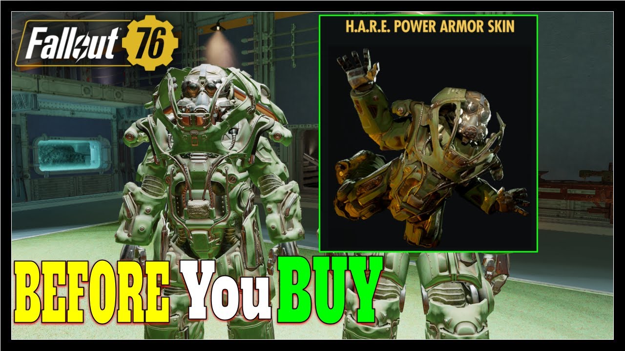 Fallout 76 H.A.R.E Power Armor Skin & Jet Pack - Review