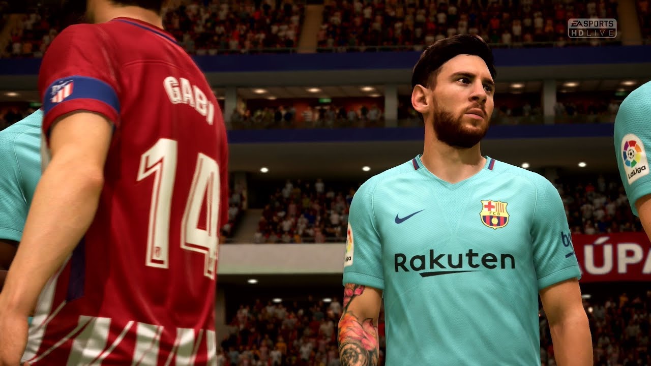 FIFA 18 | Atlético Madrid vs FC Barcelona - Wanda Metropolitano (Full Gameplay PS4/Xbox One)